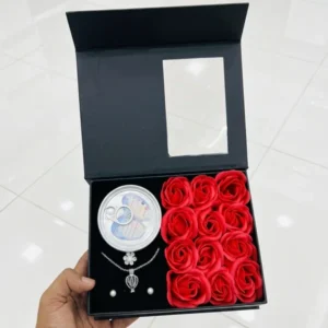 Love Rose Pearl Necklace Gift Box